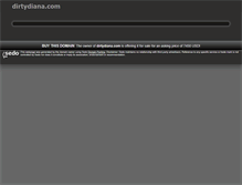 Tablet Screenshot of dirtydiana.com